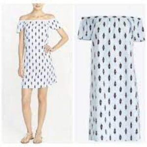 J. CREW ~ Off The Shoulder Ikat Print Dress